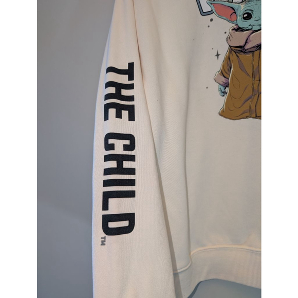 Women's Star Wars Grogu Off-White Sweatshirt M - Picture 4 of 4